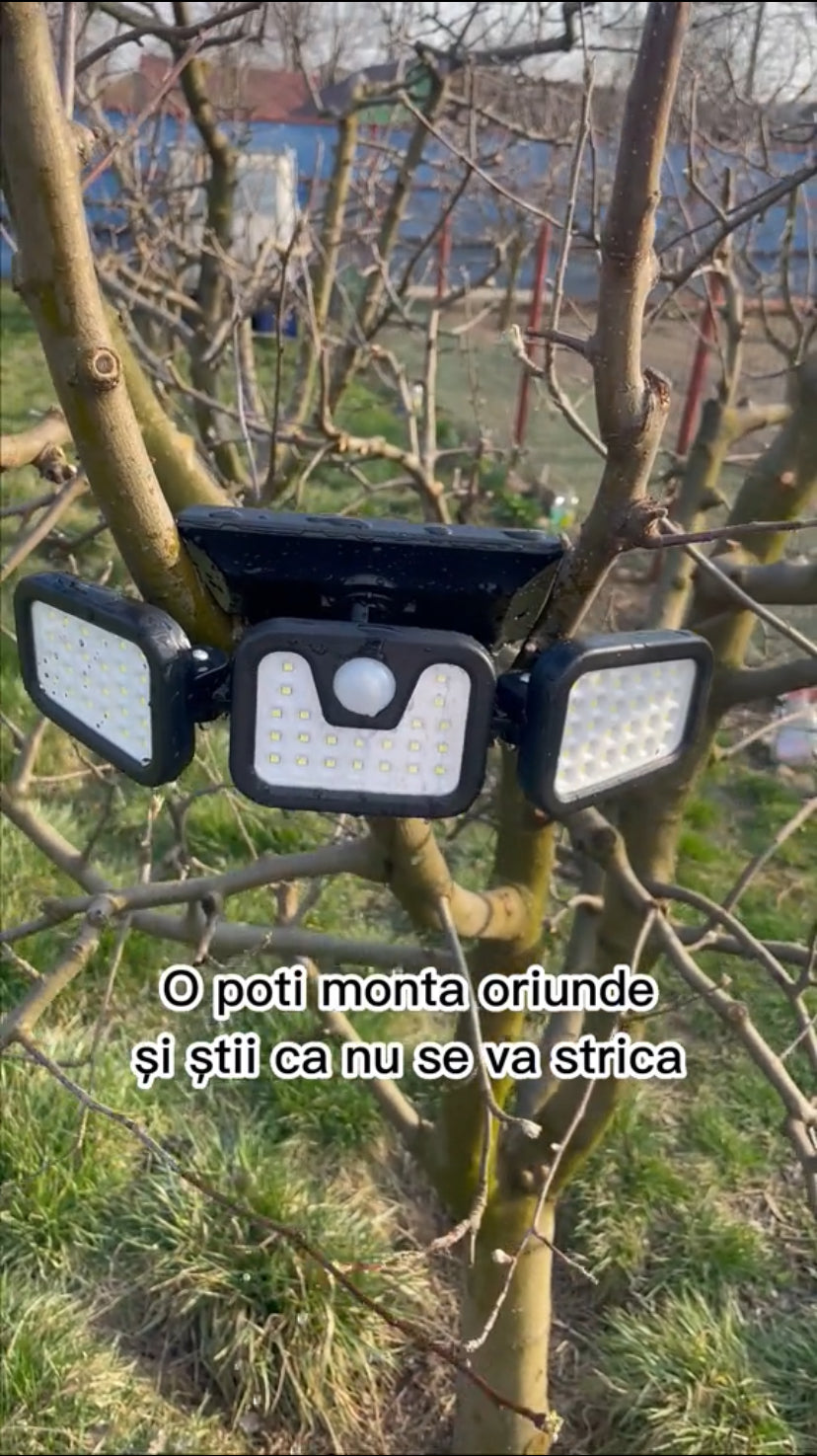 Lampa Solara LED, reglabila, cu SENZOR DE MISCARE